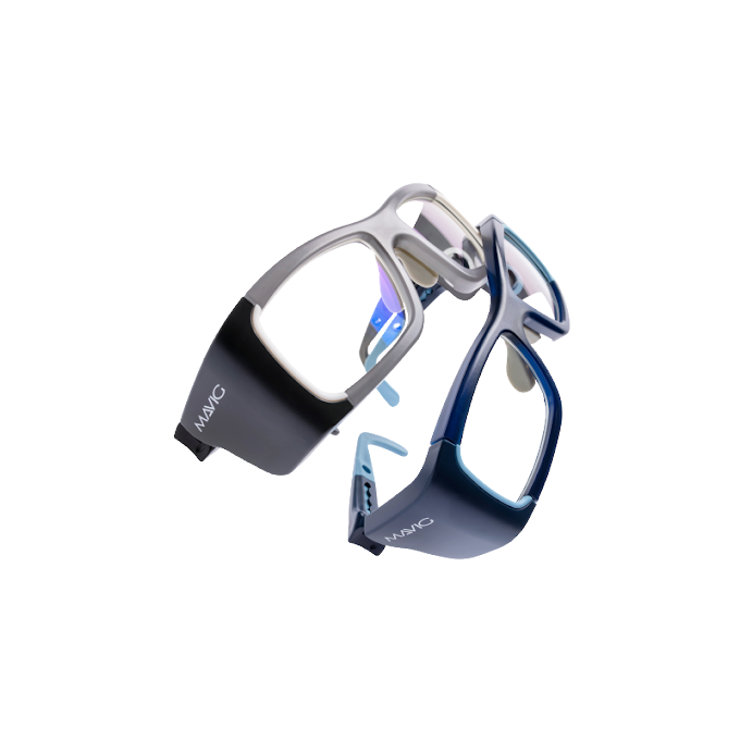 ANTI-RADIATION PROTECTIVE LEADED GLASSES WITH INTEGRATED DOSIMETER